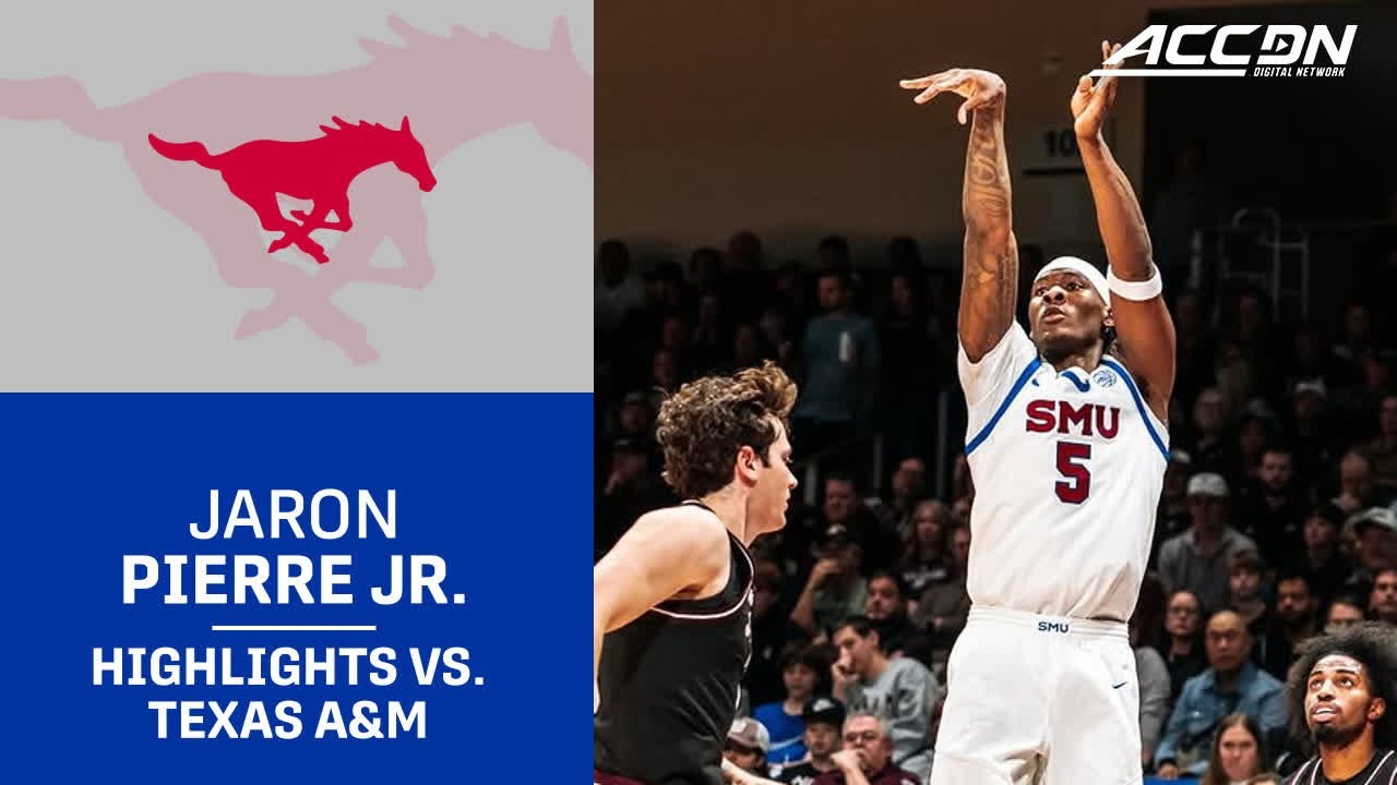 SMU's&nbsp;Jaron Pierre&nbsp;Jr. Highlights vs. Texas A&M
