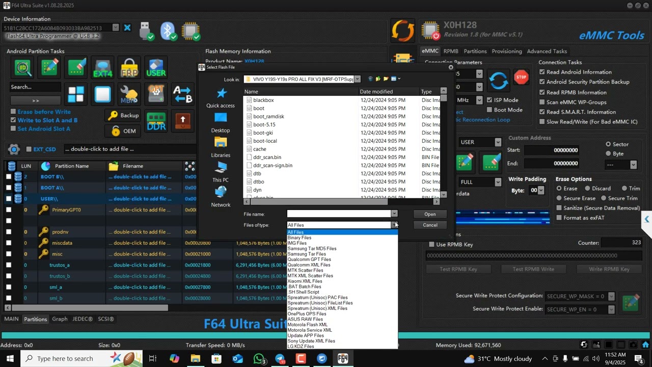 F64 VIVO Y19S Y19s PRO ALL FIX V3 IMEI Repair And VIVO Y19S BAKCUP NV File 100% Tested Paid File