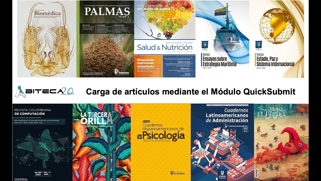 OJS - Subir artículos por QuickSubmid