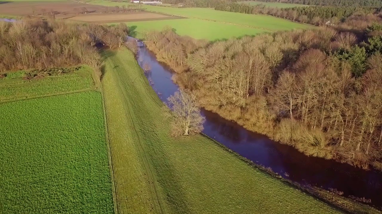 Die Hunte bei Höven, Hochwasser
