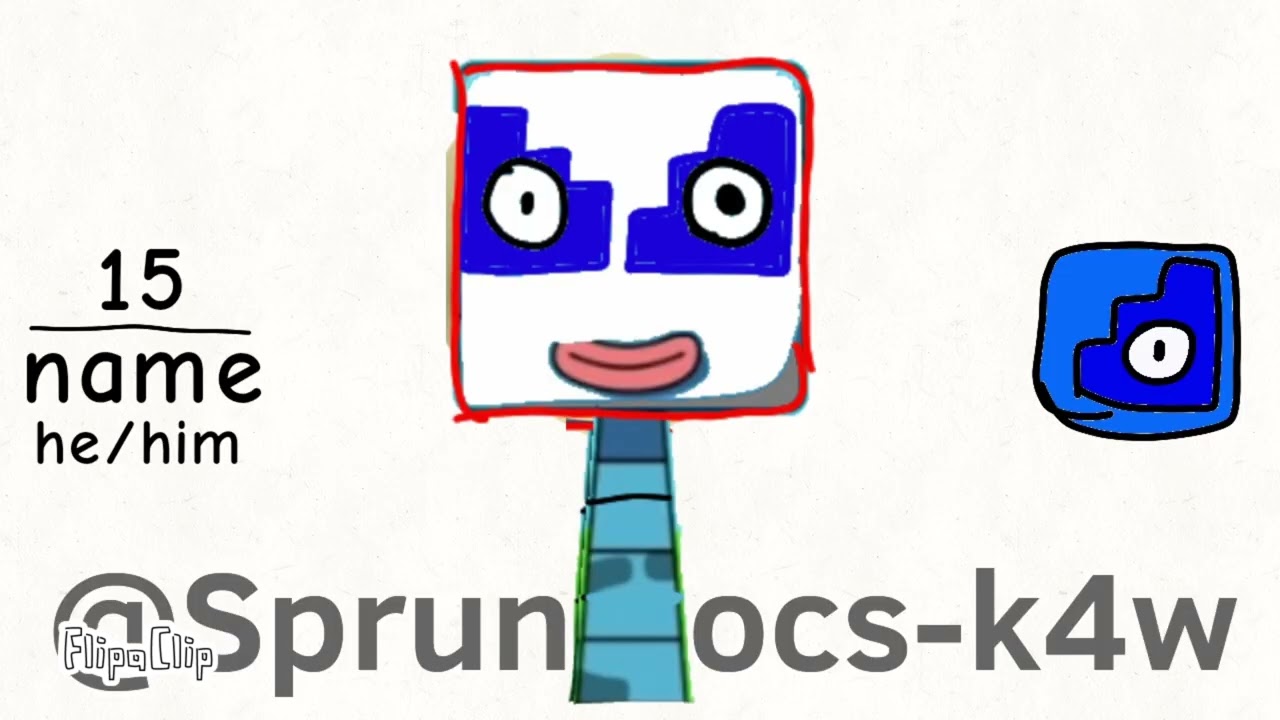 My sprunki oc 15 (for numberblocks)