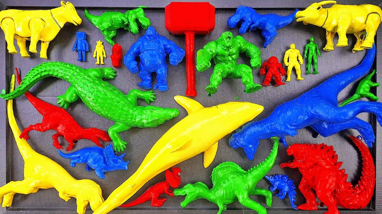 Dinosaurus Jurassic World Dominion : T-rex/ Brachiosaurus/ Skibidi/ Spider-Man/ KingKong/ Godzilla