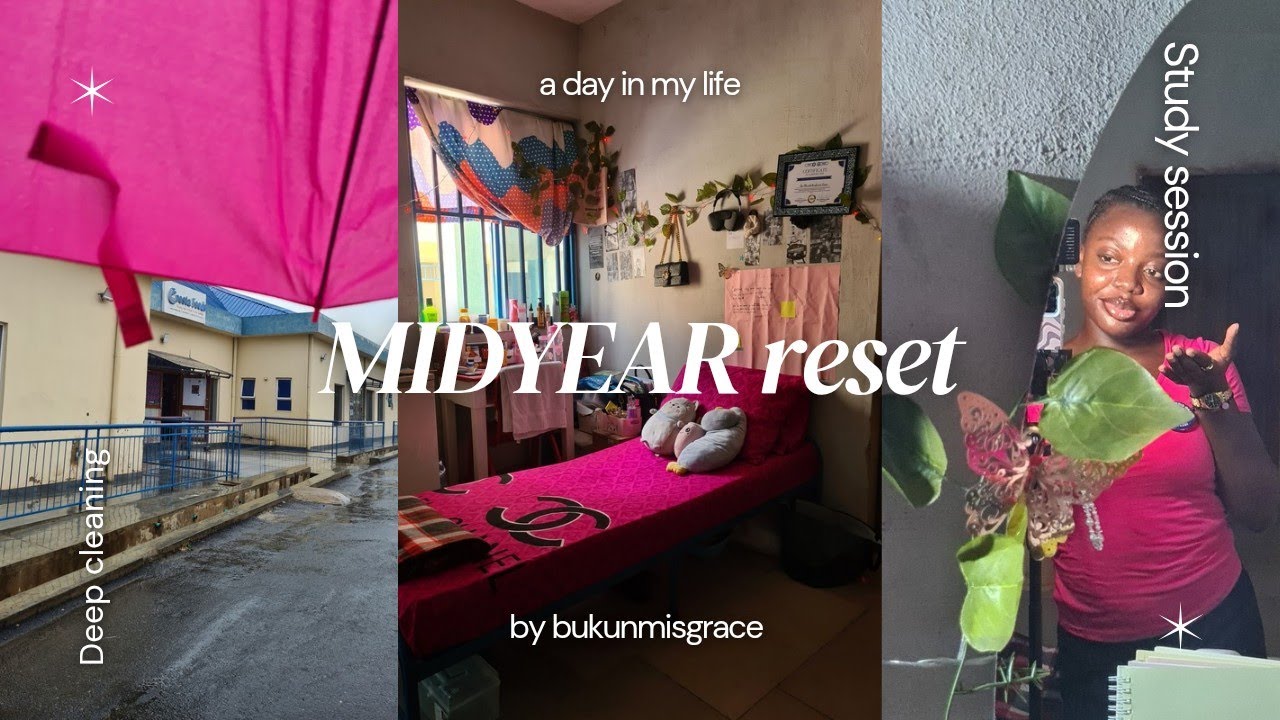 MIDYEAR RESET VLOG| Saturday reset, deep cleaning, study session, uni diaries, productive vlog