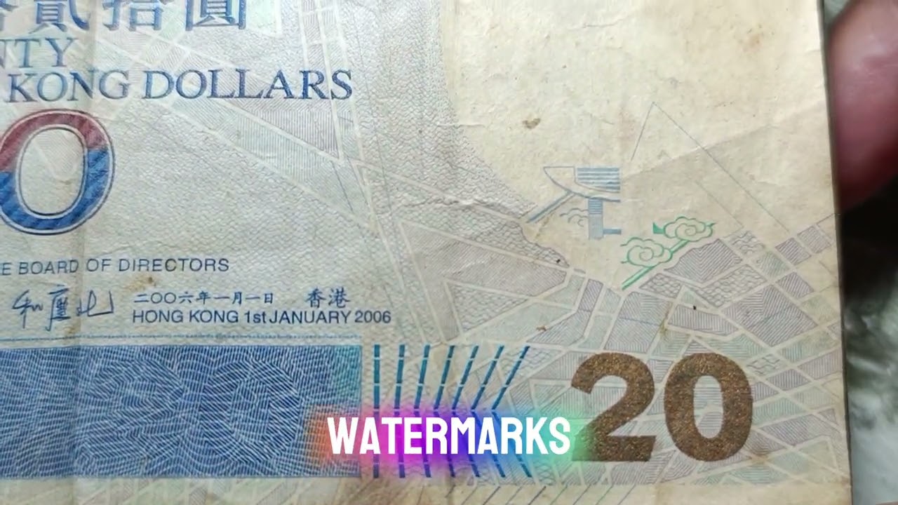 🇭🇰 2008 Hong Kong 20 Dollars Banknote | Value 💰 & History#HongKongBanknote #20DollarsHK