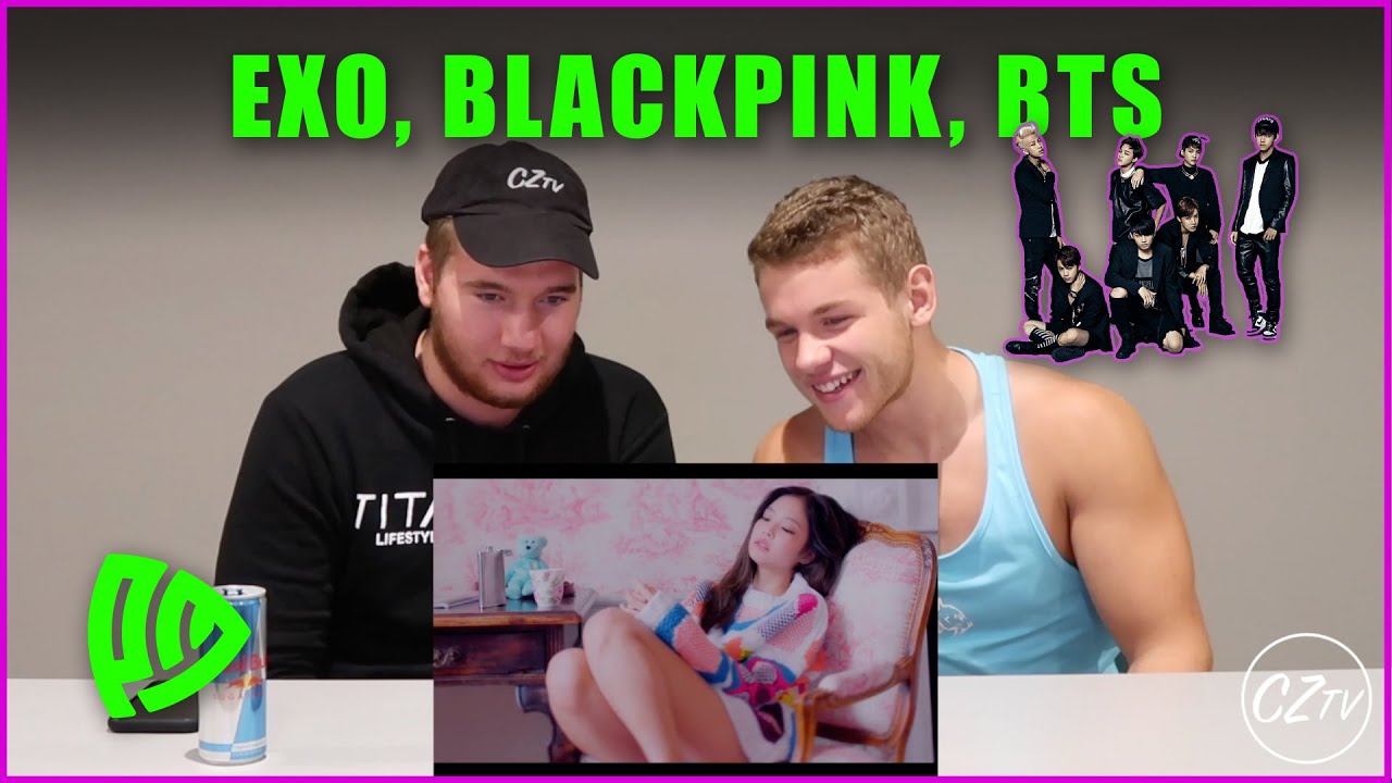 AMERICANS REACTING TO K-POP | BLACKPINK, BTS, JENNIE & EXO | CZ TV K-POP COMPILATION