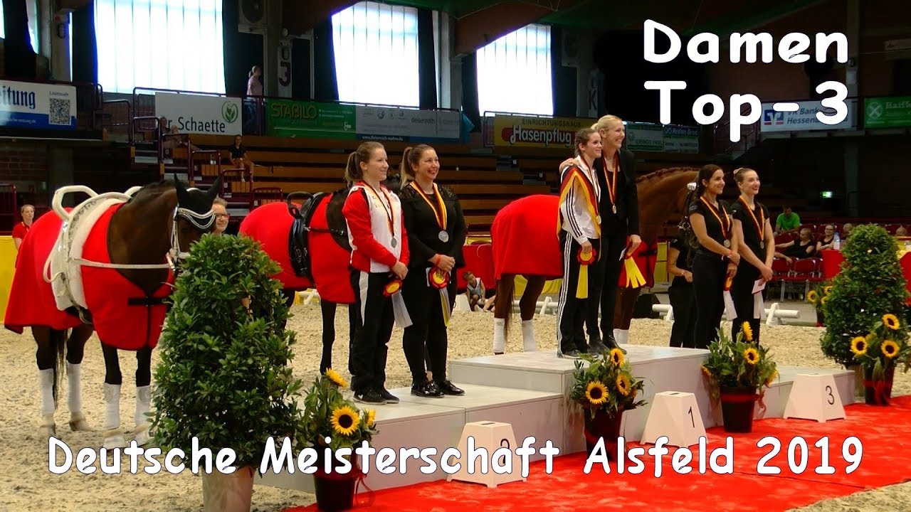 Deutsche Meisterschaft Voltigieren Alsfeld 2019 - Damen Top 3