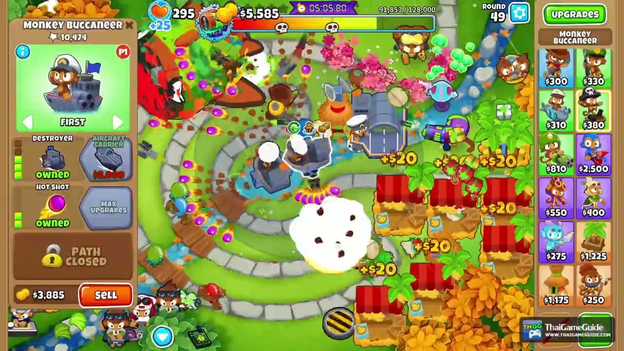 (Score: 43:16.20 – 4P Co-op) Bloonarius Park Path Ranked Normal Boss Challenge | Bloons TD 6