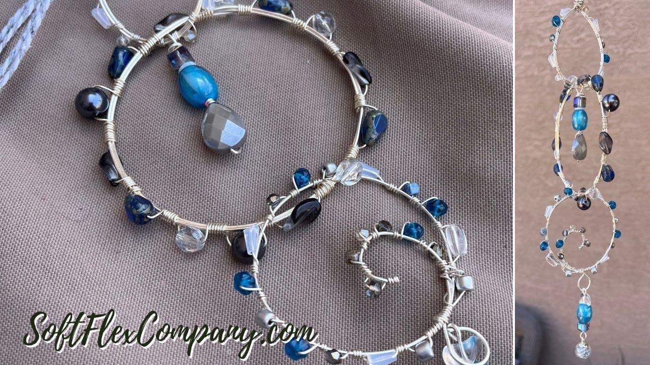 How to Make a Wire Wrapped Sun Catcher Using Soft Flex Craft Wire: Free Spirit Beading with Kristen