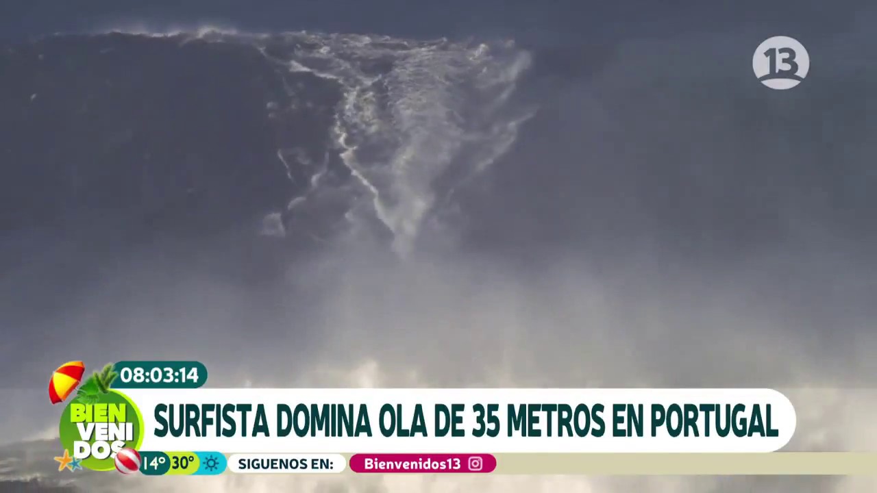 &iexcl;Surfista domina ola de 35 metros en Portugal! | Bienvenidos