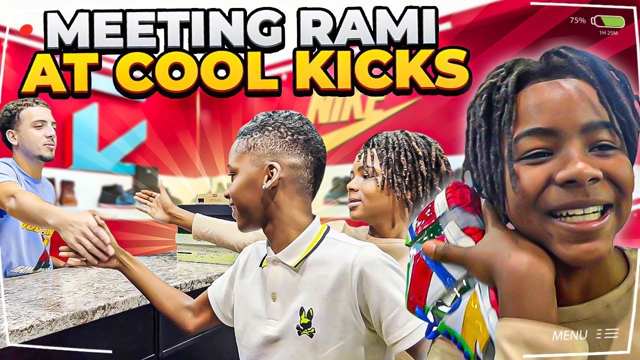 Buying Shoes with my sons  Rami and his homies