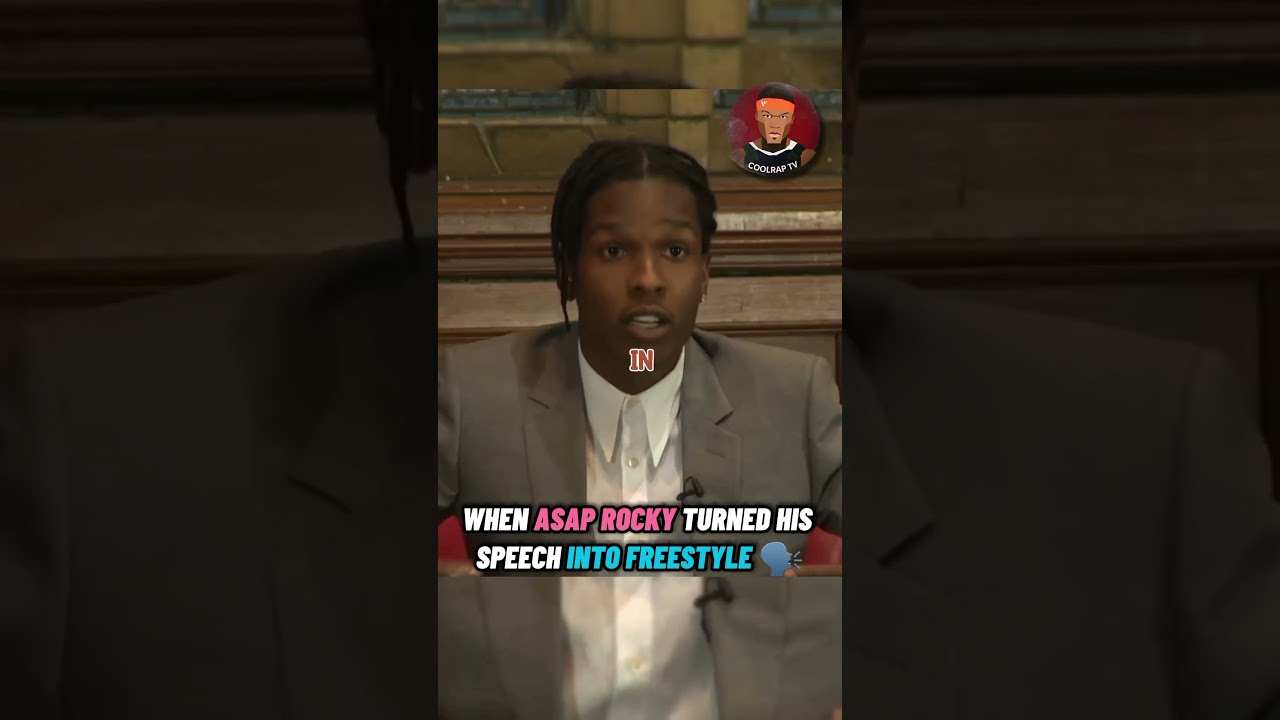 ASAP Rocky turning speech into a freestyle 🔥🗣️