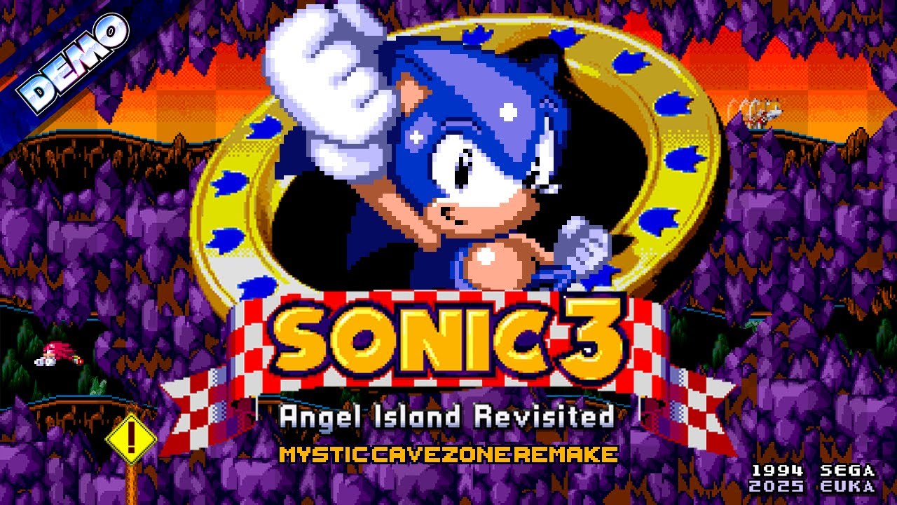 Sonic 3 A.I.R: Mystic Cave Zone Remake (Demo) ✪ 100% Playthrough + All Achievements (1080p/60fps)