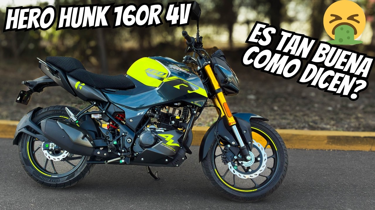 HERO HUNK 160R 4V vale la pena? | review y análisis
