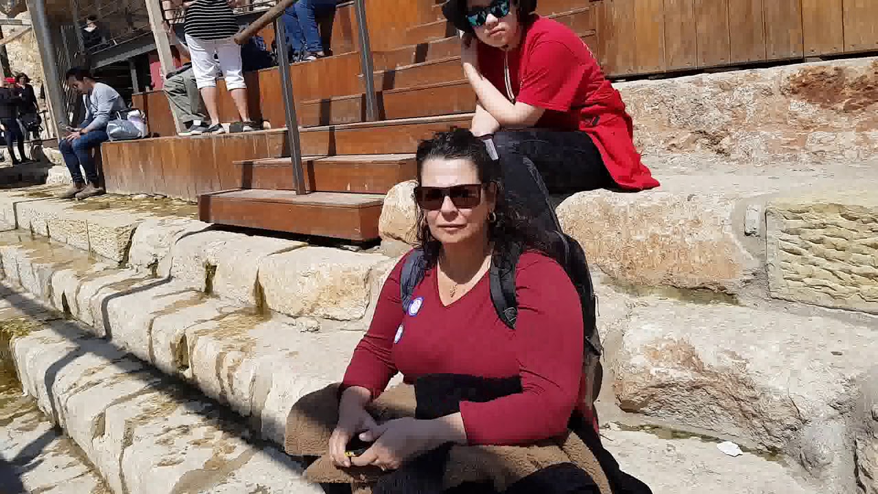 Here Jesus Healed the Blind Man - Pool of Siloam, the City of David, Jerusalem, Israel