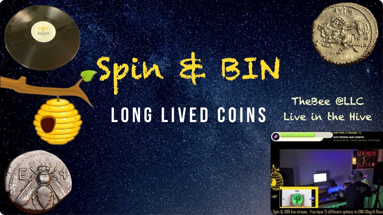 Spin & BIN: Live In The Hive 🐝 #48 J #silver #gold #ancientcoins #preciousmetals #vinyl #records