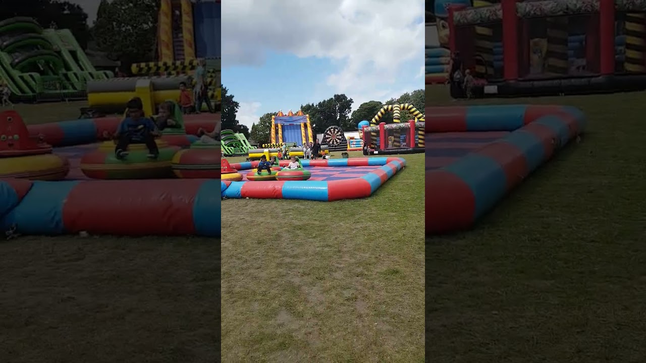 UK's BIGGEST Inflatable Adventure Theme Park #shorts #buzzlittlebunny