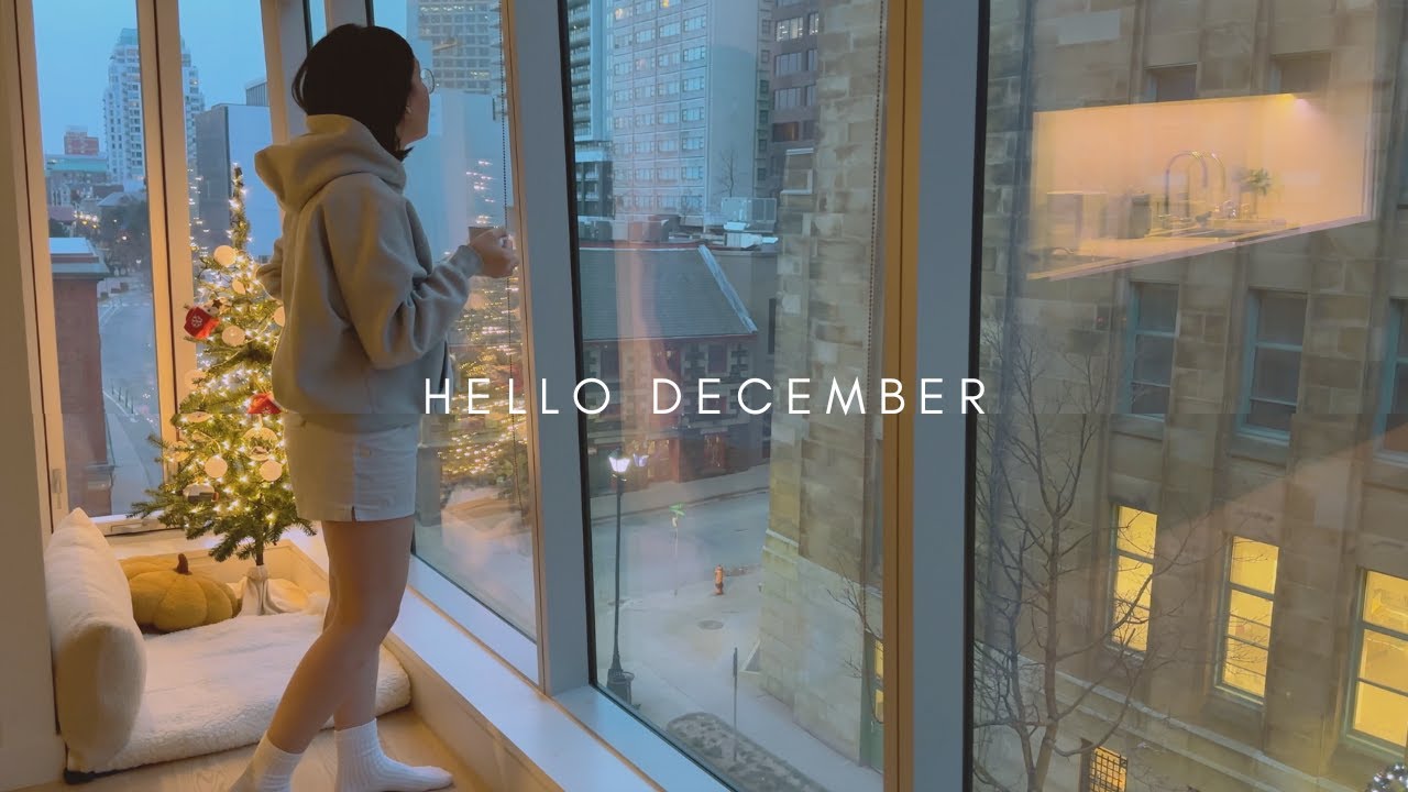Hello December | Relaxing 5AM morning routine, watching sunrise with coffee, tomato ricotta toast ☕️