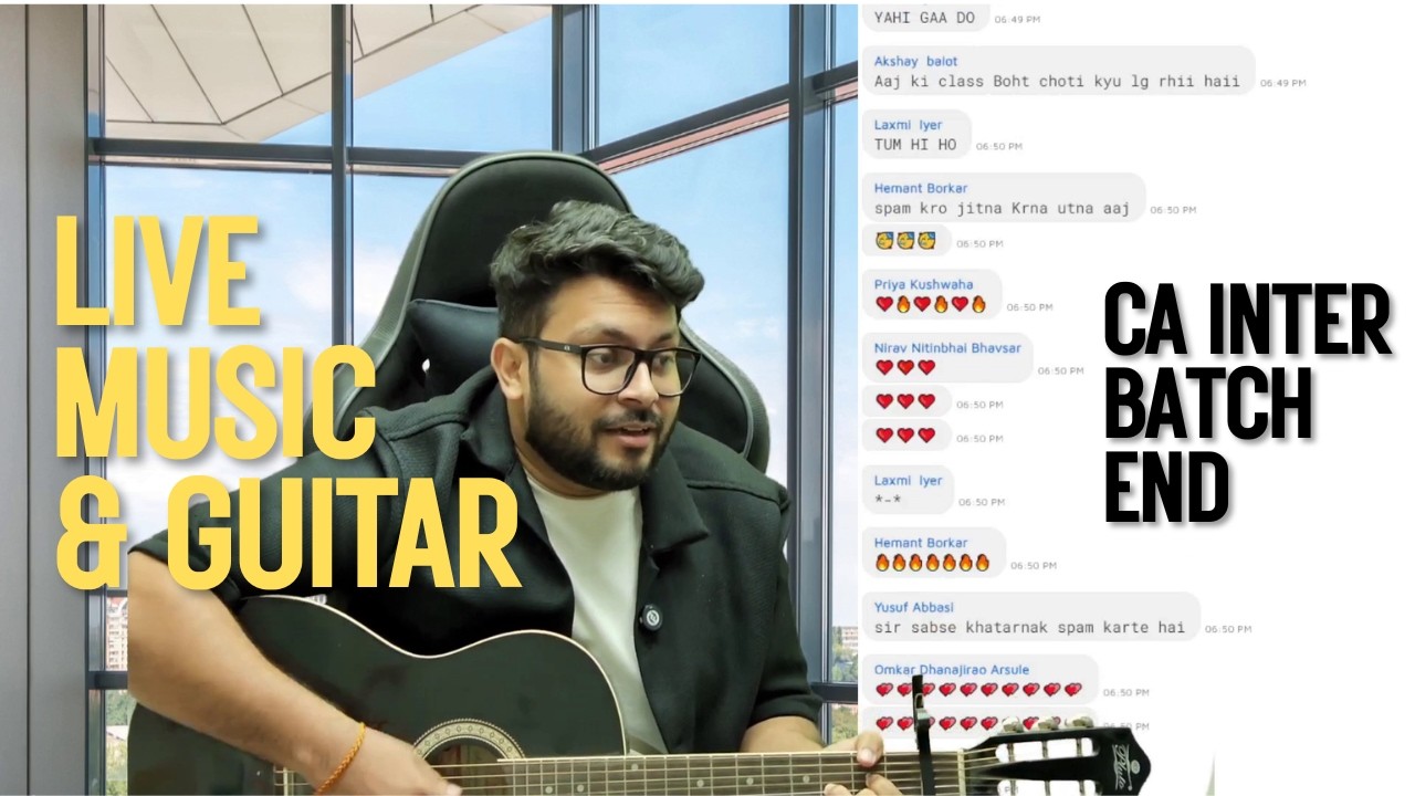 Live Music & Guitar | Post Class Fun | CA Mohnish Vora (MVSIR)