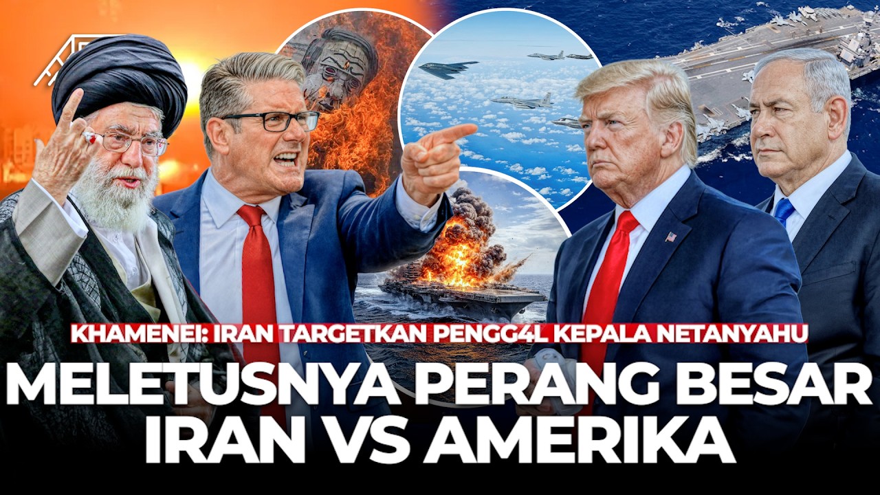 Amerika Serang Iran Pakai Jet Tempur, Khamenei Targetkan Bun8h Netanyahu! Pecahnya Perang AS vs Iran