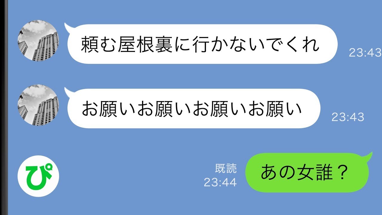 【LINE】私「屋根裏から変な音が聞こえる」夫「気のせいだよw」→気味が悪いので夫の出張中に確認すると…【スカッと修羅場】【総集編】