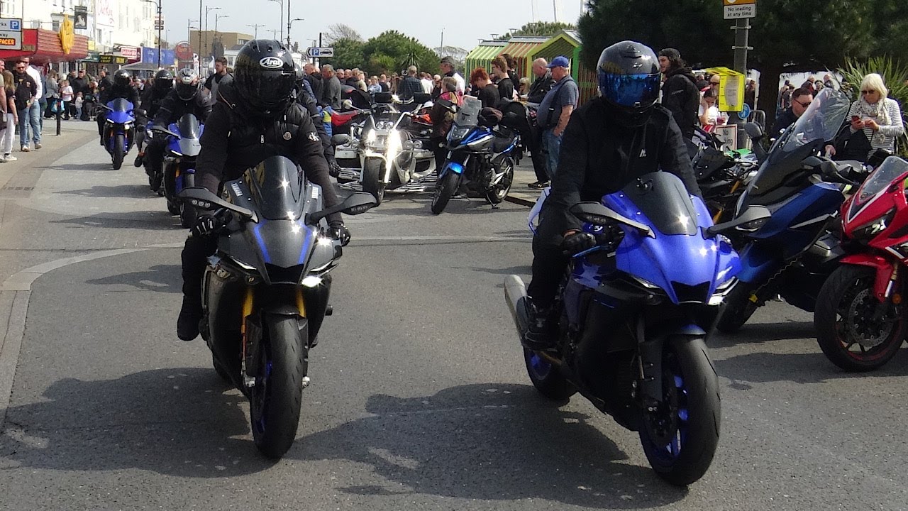SHUTDOWN* SUPERBIKES TAKE OVER the whole Seafront Strip.