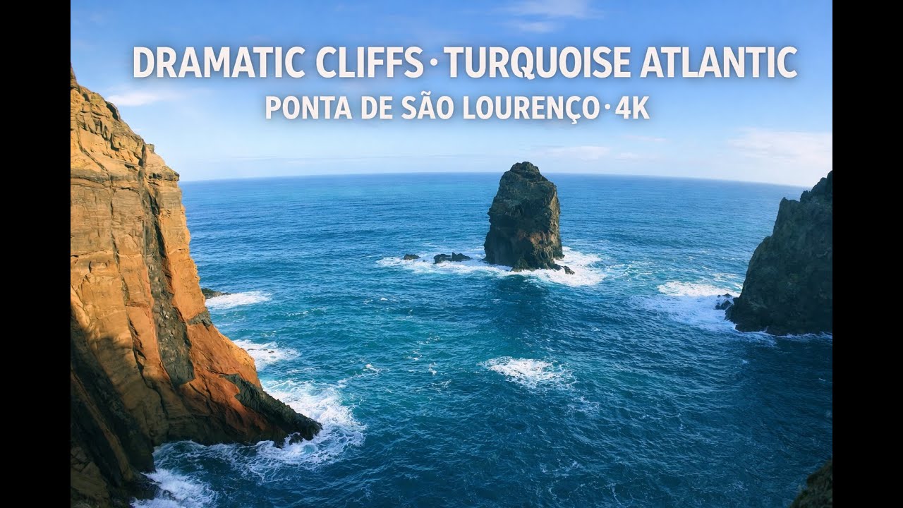 Ponta de São Lourenço — Dramatic Cliffs & Turquoise Atlantic | 4K Coastal Walk (PR8)