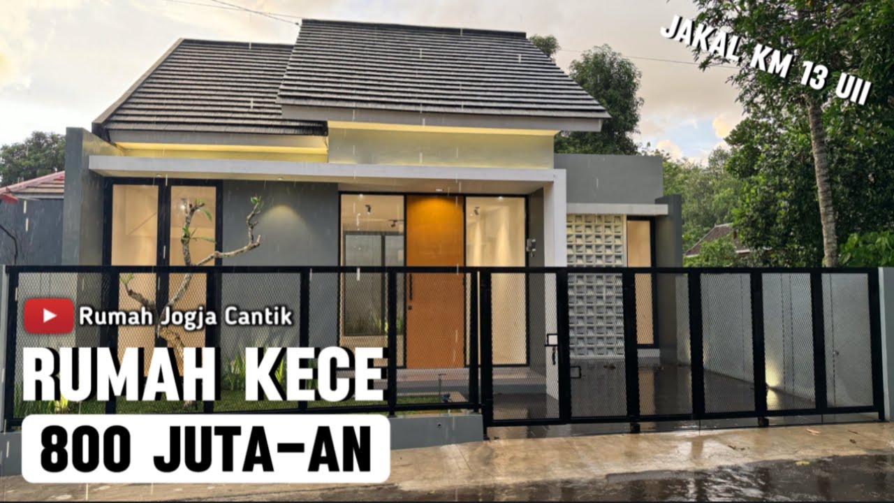RUMAH DIJUAL YOGYAKARTA DEKAT KAMPUS UII HANYA 800 JUTA-AN Lebar 9 x 13.8 meter Tropis Industrial ‼️
