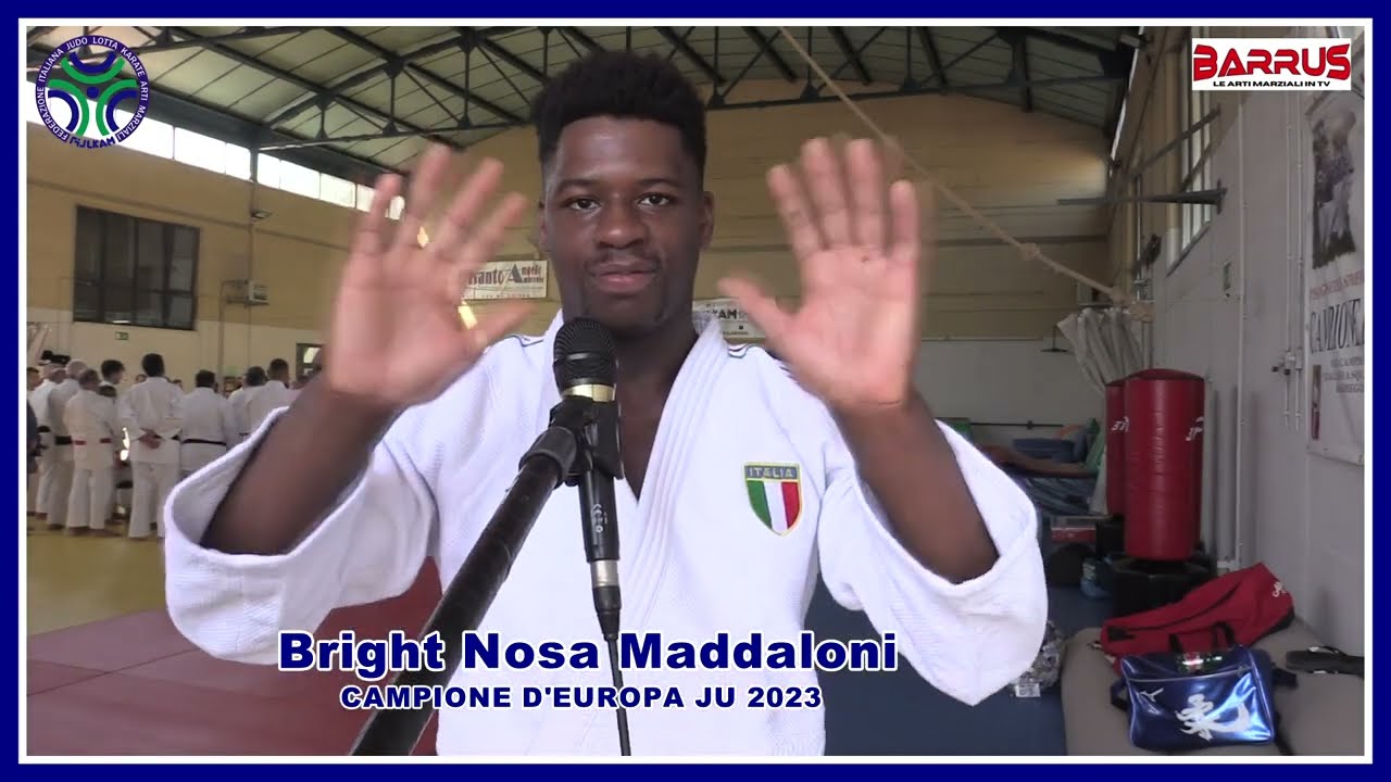 STAGE FIJLKAM JUDO 2023 INTERVISTA GIANNI MADDALONI E BRIGHT NOSA MADDALONI