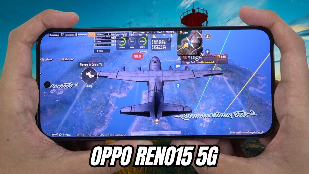 OPPO RENO15 5G Test Game PUBG Mobile MAX Setting | Snapdragon 7 Gen 4