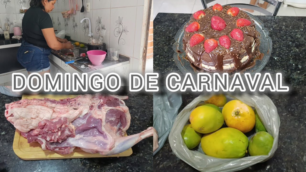 Domingo de carnaval em casa 💓 fiz bolo bem recheado 
