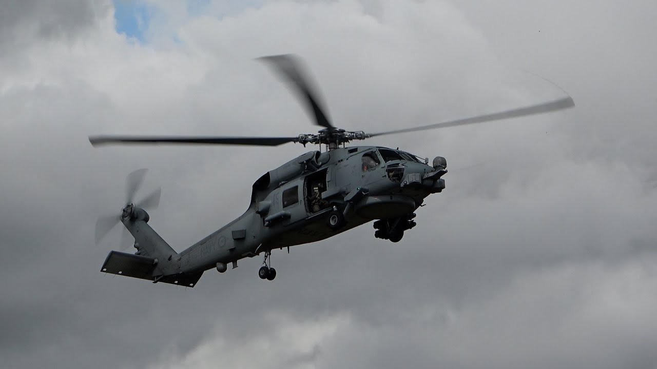 RAN Sikorsky MH-60R Seahawk A48-019 Display at the Hunter Valley Airshow 2023