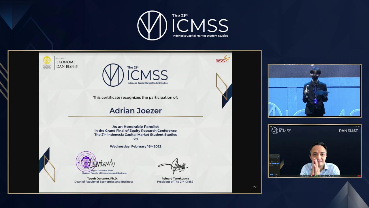 Grand Final Equity Research Conference The 21st ICMSS