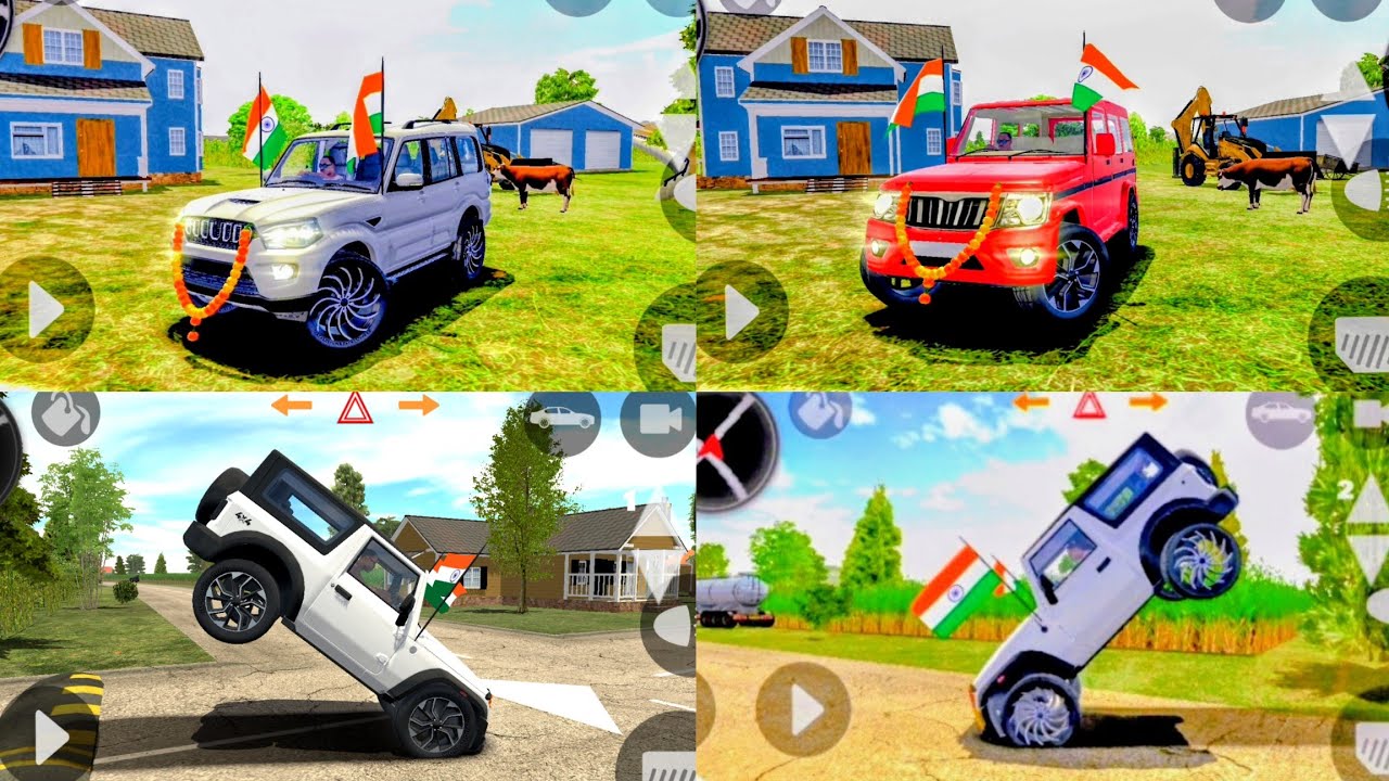 Modified Mahindra Thar😈 Games:Indian Black Thar (Gadi Wala Games) Car Game Android Game #2025 
