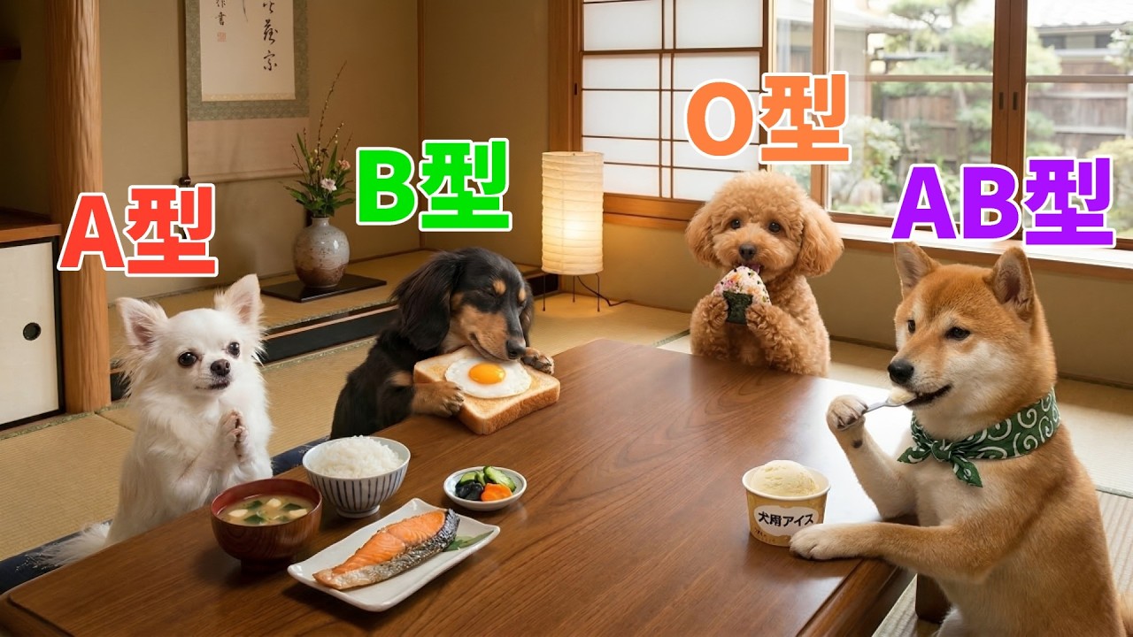 【血液型あるある】AI犬のモーニングルーティン🐕🌞