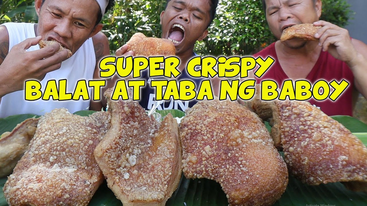 CRISPY BALAT AT TABA NG BABOY