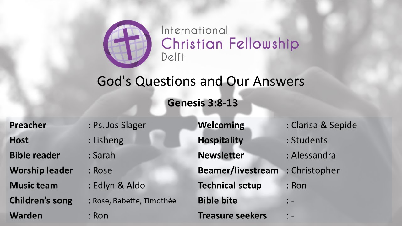 God's Questions and Our Answers