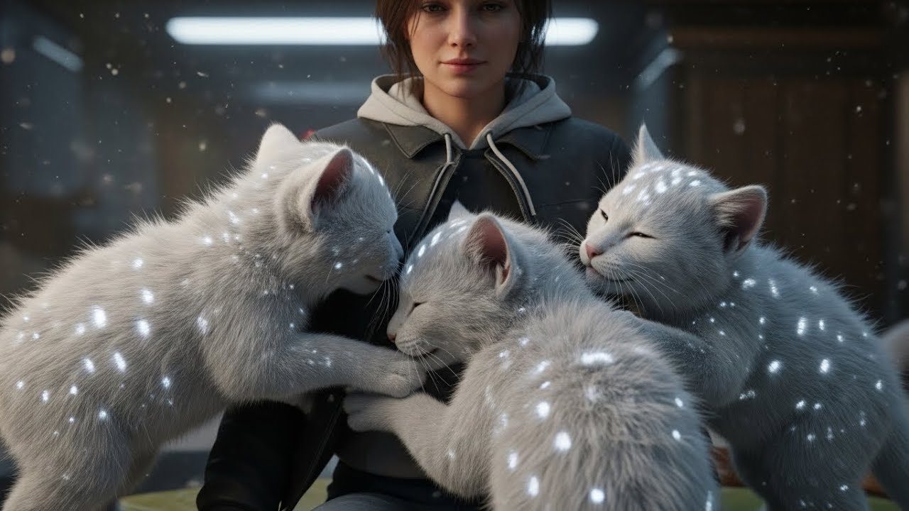 The Predator Cat Cubs Crawled Under the Human’s Jacket — She Ignored It Until They Fell Asleep