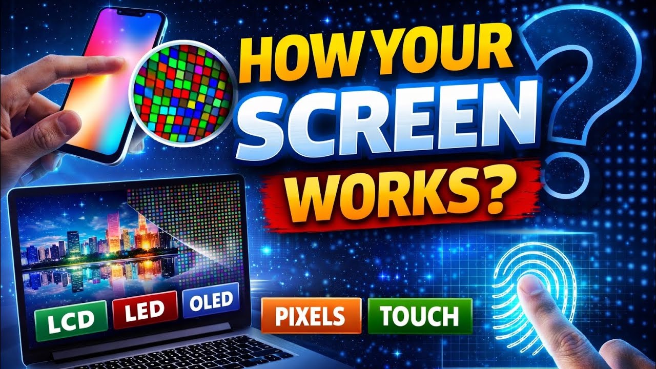 📱 How Your Screen Works? | Touchscreen & Display Explained | Brainlyx