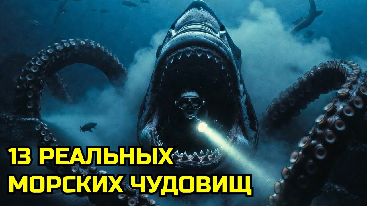 ТОП 13 РЕАЛЬНЫХ МОРСКИХ МОНСТРОВ!