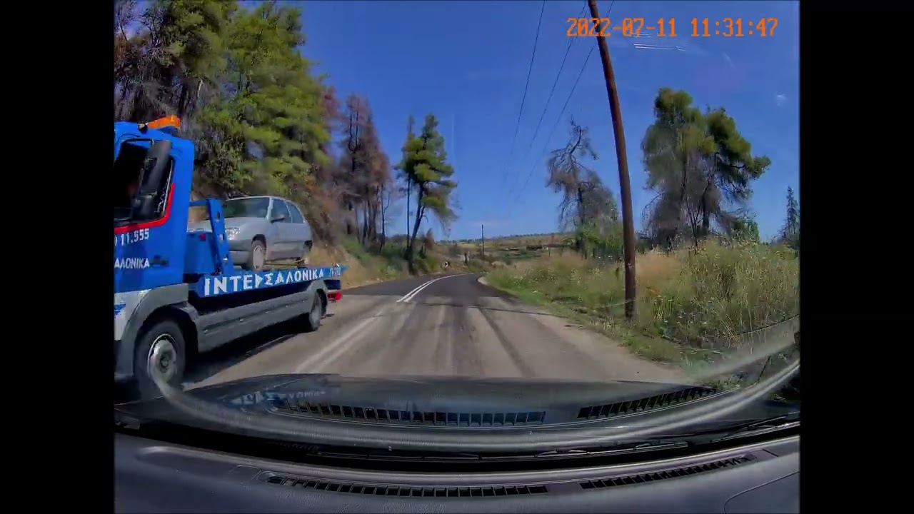 Pefki - Elaniki Beach, Driving in Evia 2022
