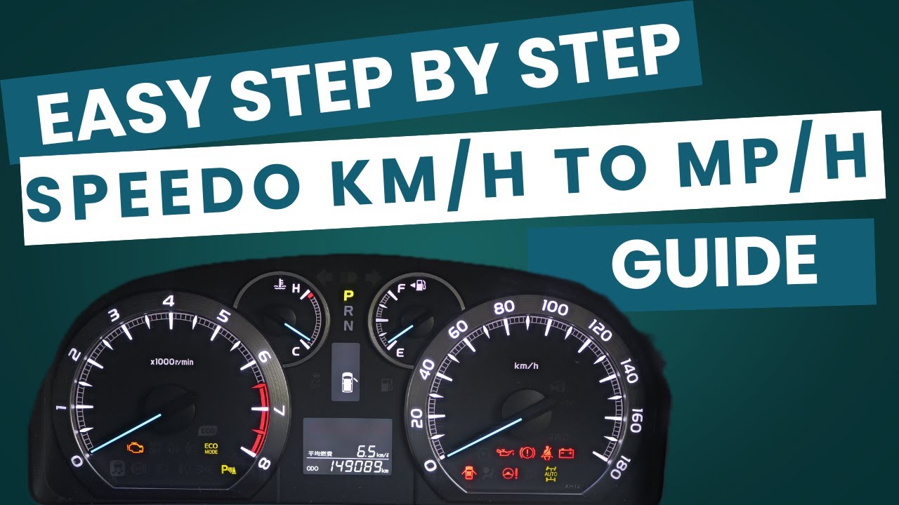 Convert KMH to MPH on Toyota Alphard/Vellfire (The Cheap & Easy Way!)
