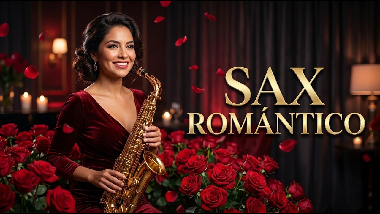 Boleros Románticos en Saxofón – Música Suave para Dormir Profundamente en Noches Tranquilas