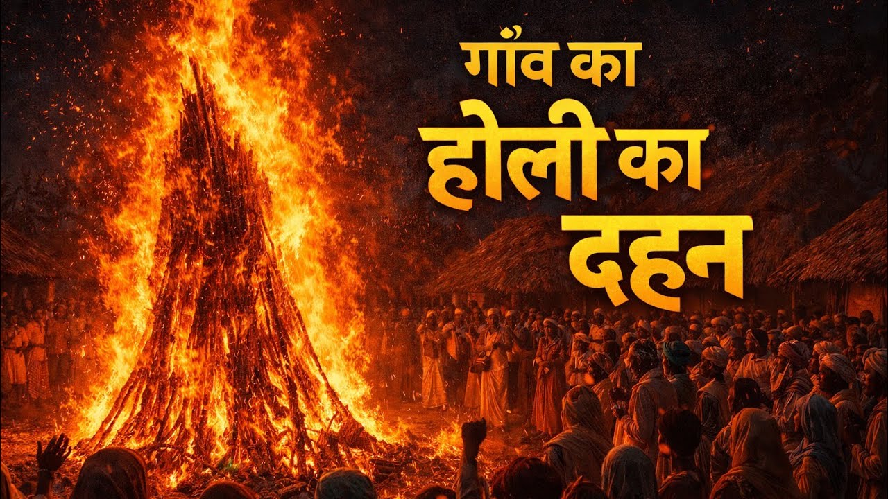 Gaon ka holi ka Dahan 🫟 full enjoy / Gali galauj Ho Gaya