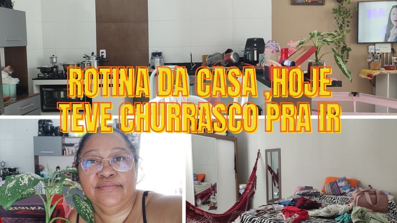 Hoje foi dia de churrasco com limpeza da casa tudo tranquilo.