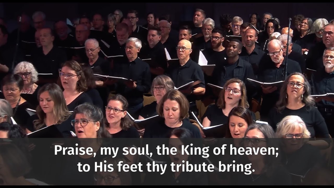 Praise, my soul, the King of heaven (with large lyrics)