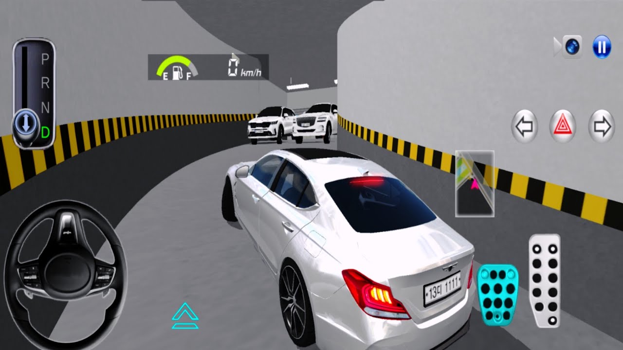 3d Driving Class #17- New White Mercedes G63 For Parking - Android Gameplay