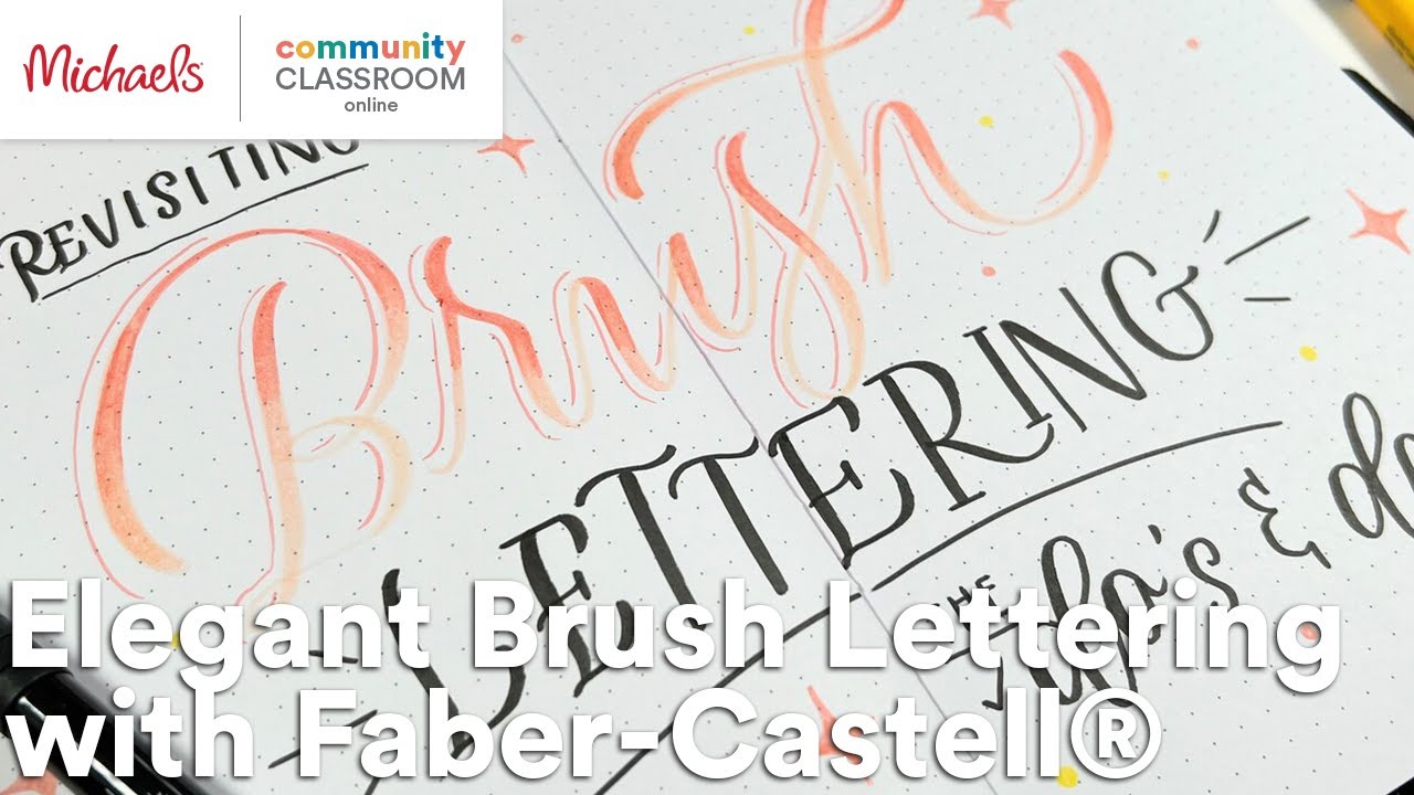 Online Class: Elegant Brush Lettering with Faber-Castell® | Michaels