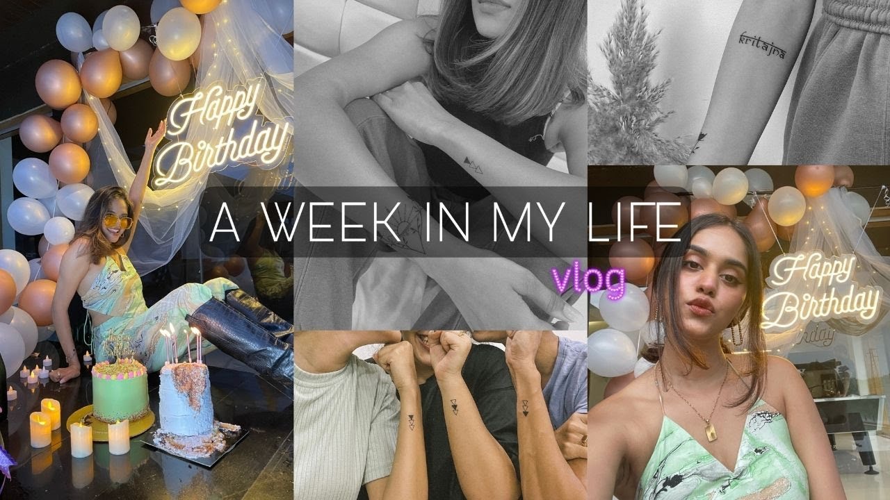 a week in my life VLOG! getting my first tattoo, birthday + shopping