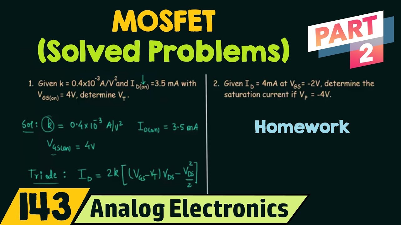 MOSFET Solved Problems (Part 2)