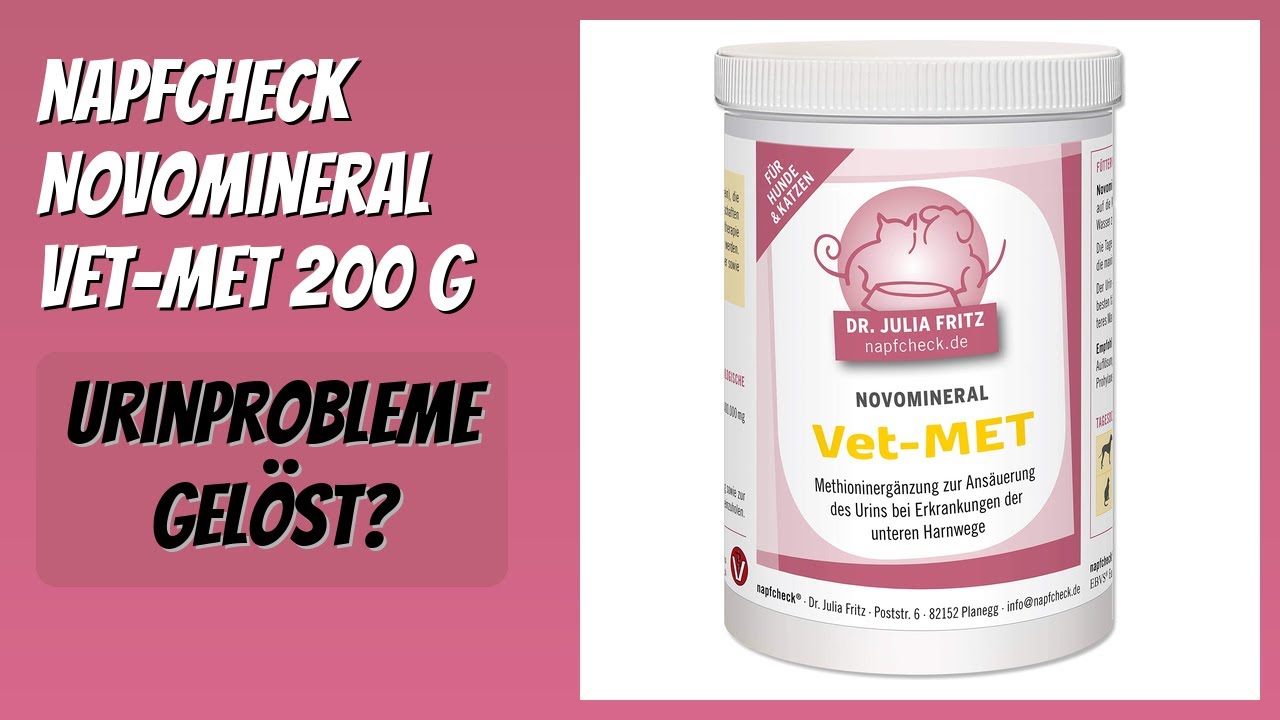 BEWERTUNG (2026): napfcheck Novomineral Vet-MET 200 g. Infos